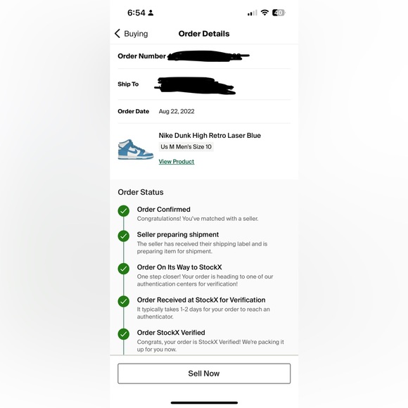 Nike Dunk High Laser Blue Sz10 Mens - Picture 8 of 9